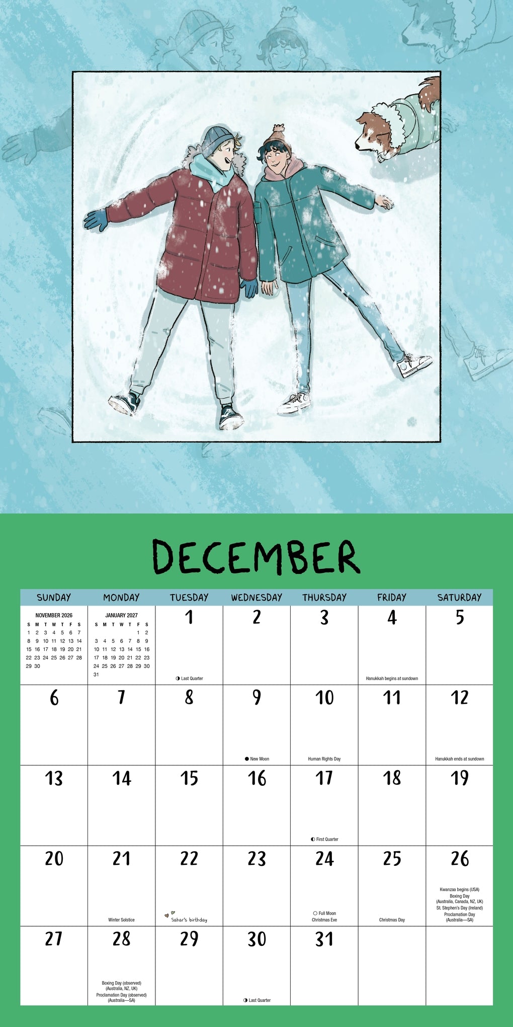 The Heartstopper 2026 Calendar by Alice Oseman