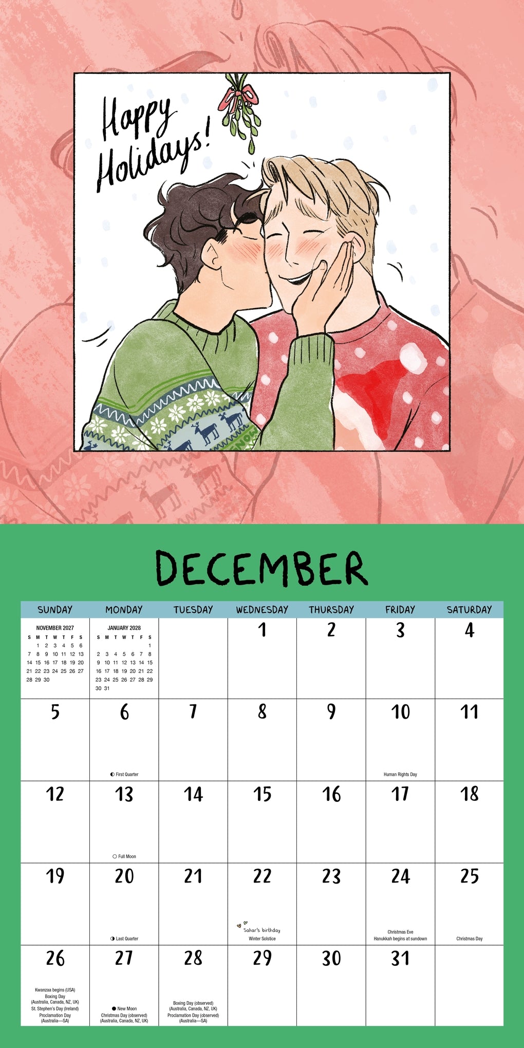 The Heartstopper 2027 Calendar by Alice Oseman