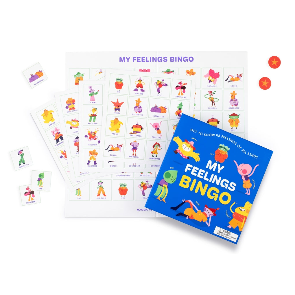 My Feelings Bingo by Emily Midouhas, Bee Grandinetti