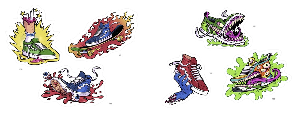 Stickerbomb Sneakers by  Stickerbomb