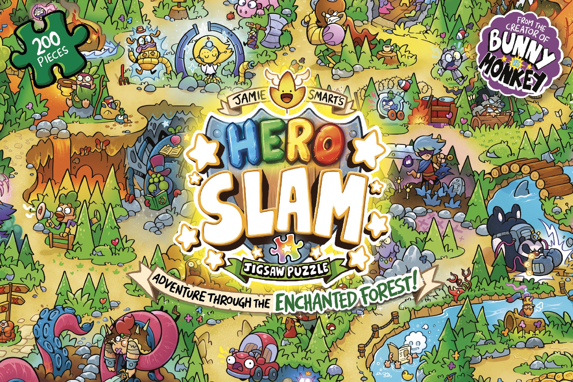 Jamie Smart’s Hero Slam Jigsaw Puzzle by Jamie Smart, Jamie Smart