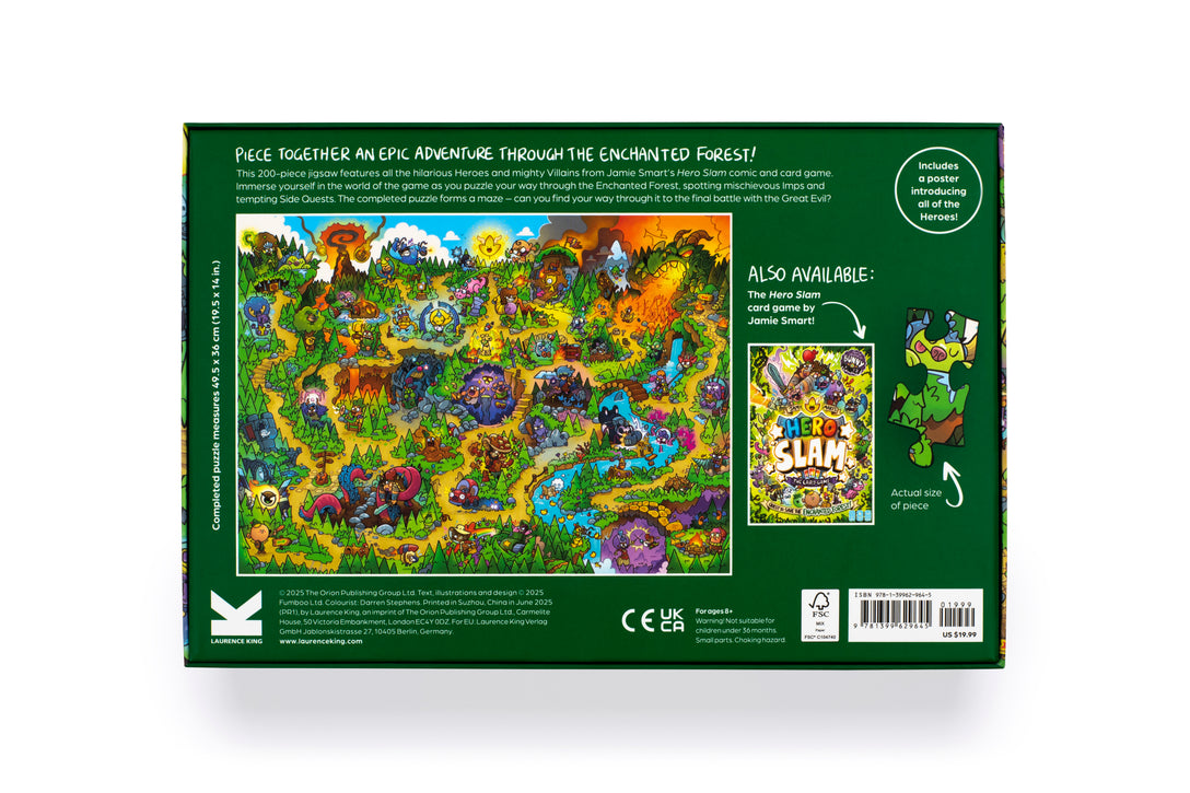 Jamie Smart’s Hero Slam Jigsaw Puzzle: 200 pieces
