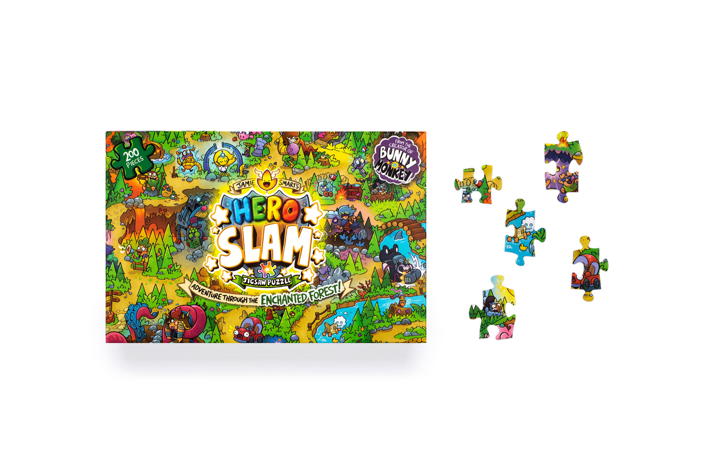 Jamie Smart’s Hero Slam Jigsaw Puzzle: 200 pieces