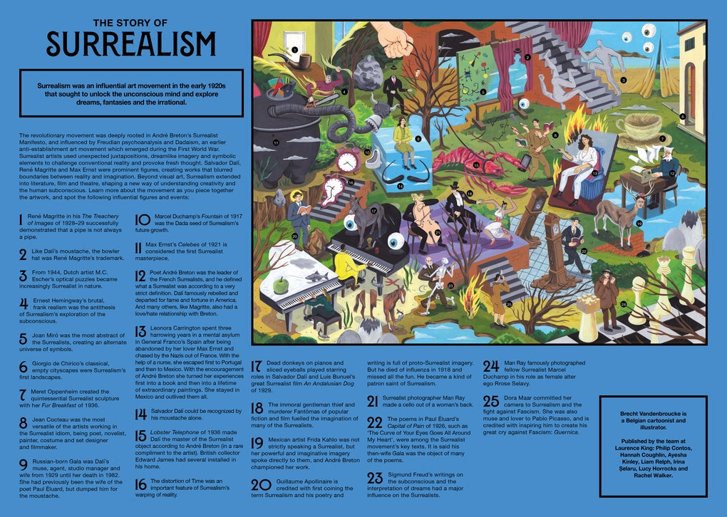 The Story of Surrealism 500 pieces by Brecht Vandenbroucke