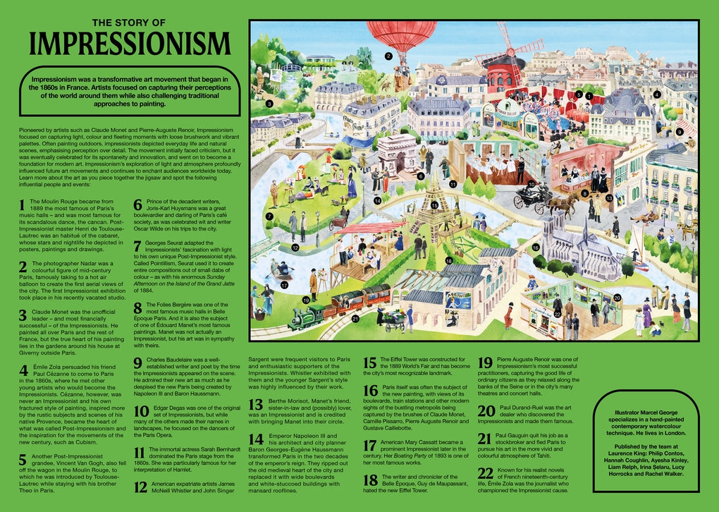 The Story of Impressionism 500 pieces by Marcel George