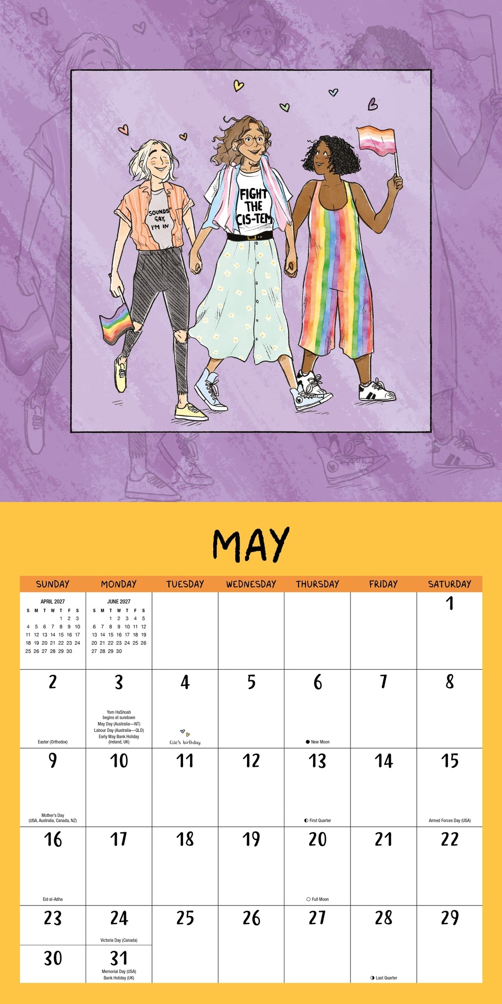 The Heartstopper 2027 Calendar by Alice Oseman