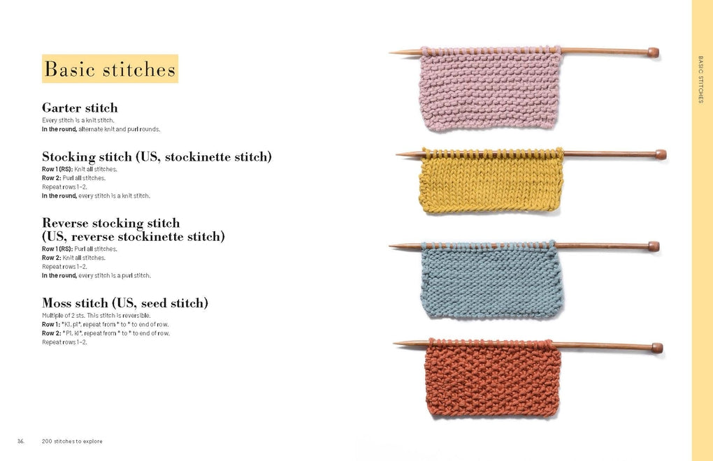 200 Knit Stitches by Laura Valfort
