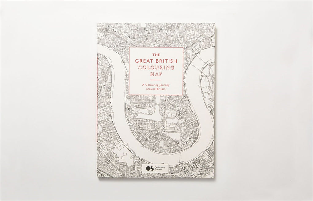 The Great British Colouring Map by Ordnance Survey