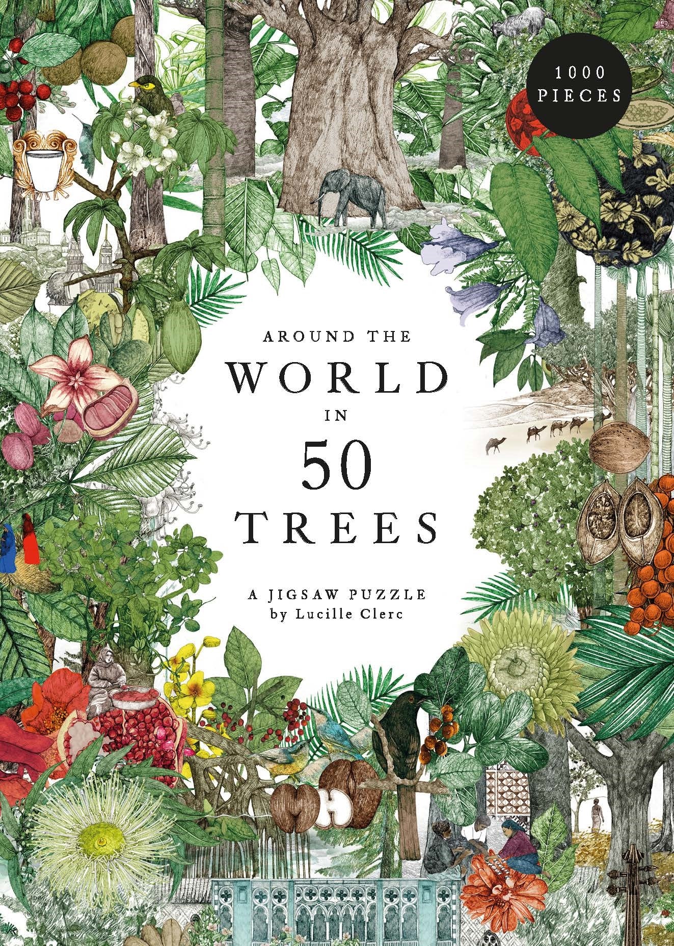 Around the World in 50 Trees by Jonathan Drori, Lucille Clerc