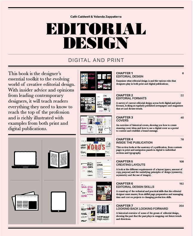 Editorial Design by Cath Caldwell, Yolanda Zappaterra